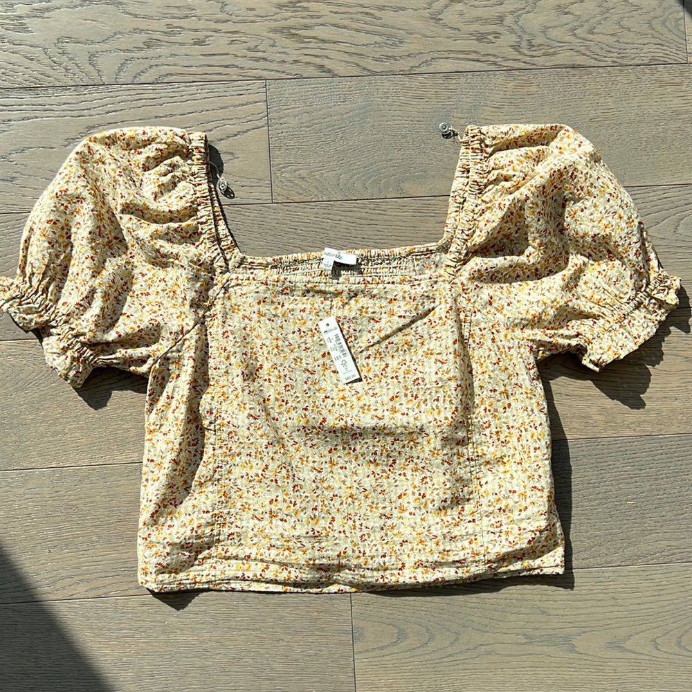 Madewell Flowery Top (size small)